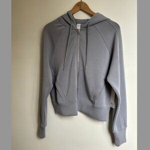 NWT Yogalicious Full Zip Lightweight Hooded Jacket Gray XS